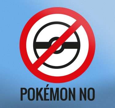 Aufkleber Pokemon No