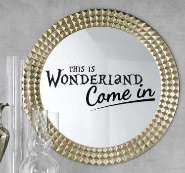 Aufkleber Wunderland