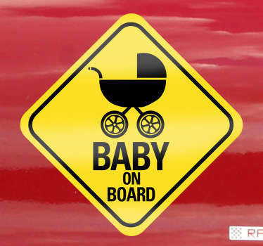 Baby on board Schild Aufkleber