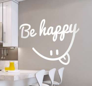 Be happy Sticker