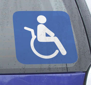 Behindertentoilette Aufkleber