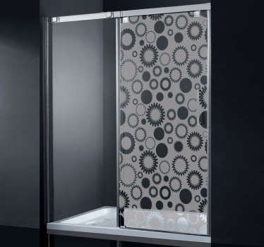 Blumen Glaswand Aufkleber