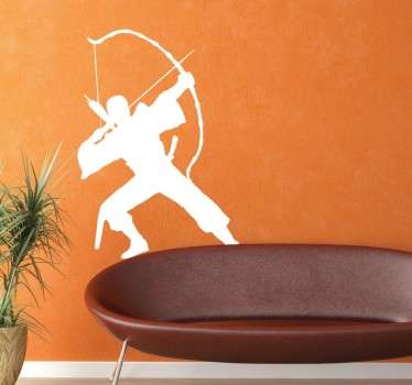 Bogenschütze Wandtattoo