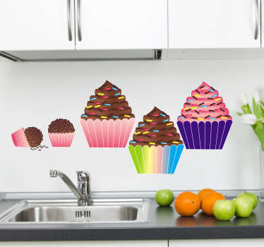 Cupcakes Aufkleber