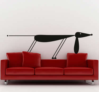 Dekorativer Aufkleber Hund