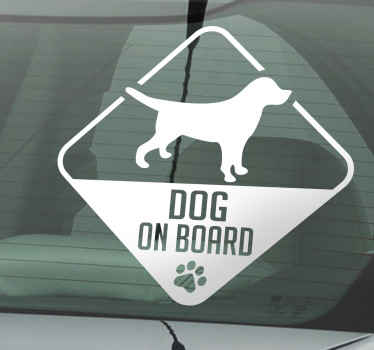 Dog on Board Aufkleber