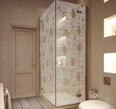 Duschwand Aufkleber Fische und Blasen