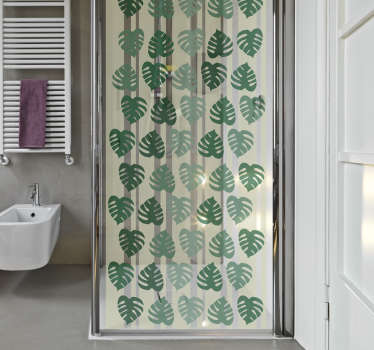 Duschwandaufkleber Blätter