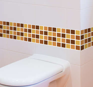 Fliesenaufkleber kleines Mosaik