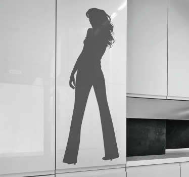 Frauen Silhouette Aufkleber
