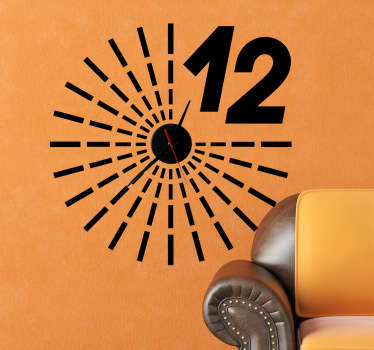 Wandtattoo Uhr Große 12