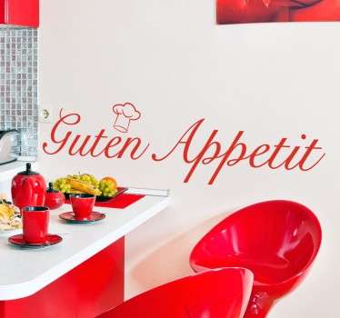Guten appetit Wandtattoo