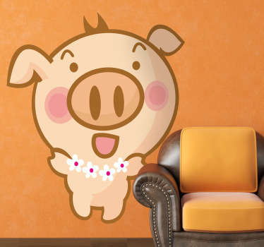 Hawaii Schwein Aufkleber