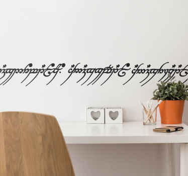 Wandtattoo Herr der Ringe Text