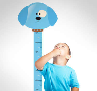 Hund Maßband Aufkleber