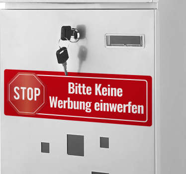 Keine Werbung Aufkleber