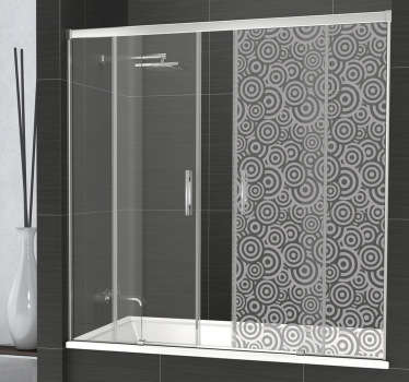 Kreise Duschwand Aufkleber