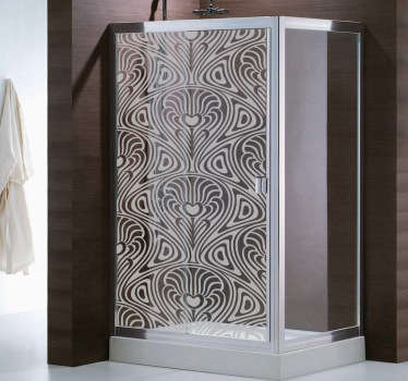 Moderne Kunst Duschwand Aufkleber