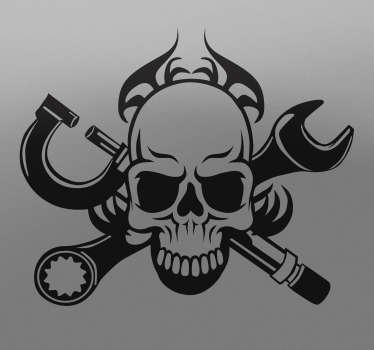 Motor Schädel Sticker