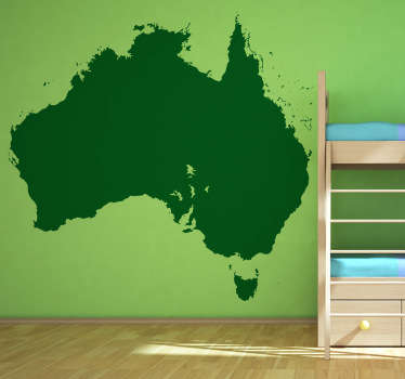 Ozeanien Karte Aufkleber