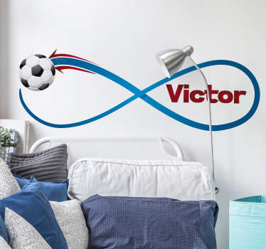 Wandtattoo Fußball unendliche Liebe