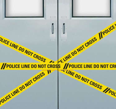 Polizei Linie Aufkleber