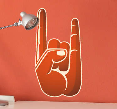 Rock Hand Sticker
