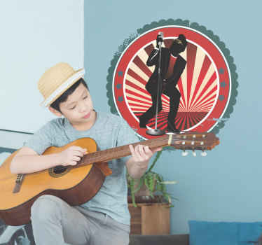 Rocksänger Aufkleber