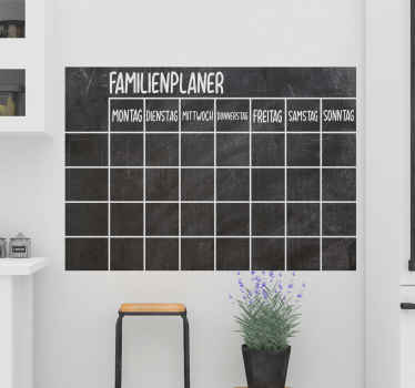 Text Aufkleber Tafelfolie Familienplaner