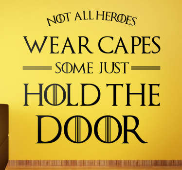 Wandtattoo Game of Thrones Hodor