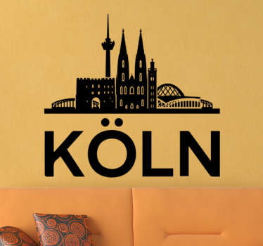 Wandsticker Skyline Köln