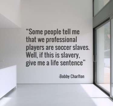 Wandtatto Bobby Charlton