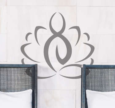 Wandtattoo abstrake Yogafigur