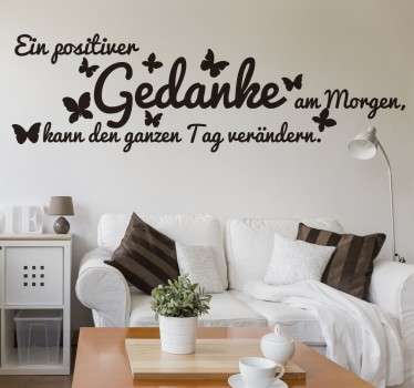 Wandtattoo Ein positiver Gedanke