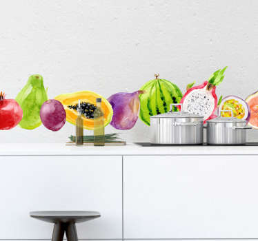 Wandtattoo Früchte Tropische Früchte