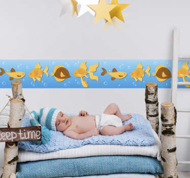 Wandtattoo Goldene Fische