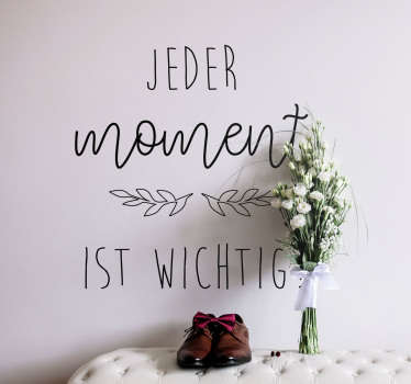 Wandtattoo Jugendzimmer Motivationsspruch Leben Carpe diem