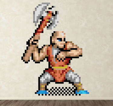 Wandtattoo Kinderzimmer verpixelte Figur