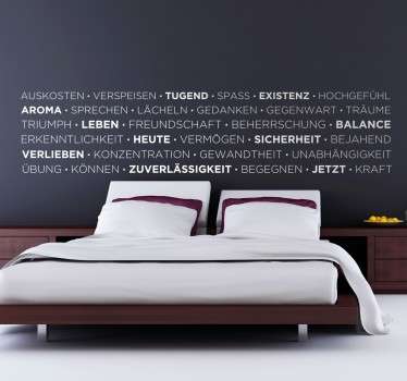 Wandtattoo Lebensweisheiten