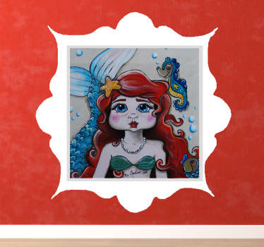 Wandtattoo Märchen Arielle die Meerjungfrau