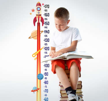 Wandtattoo Messlatte Weltraum