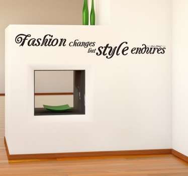 Wandtattoo Mode und Stil Zitat Coco Chanel
