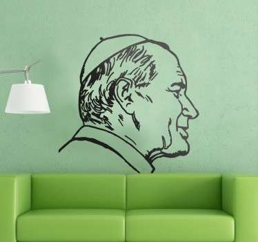 Wandtattoo Papst Juan Pablo