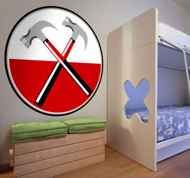 Wandtattoo Pink Floyd Logo