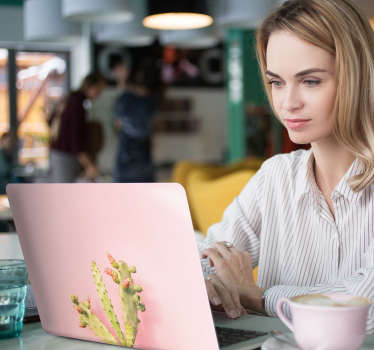 Wandtattoo Ranke Pflanze Wilder Kaktus Laptop