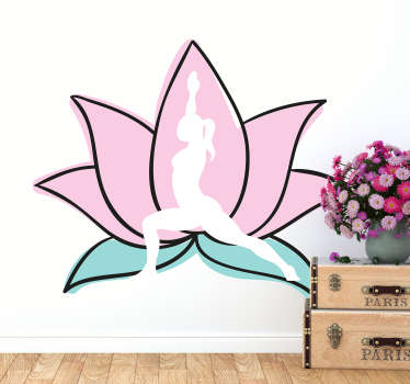 Wandtattoo Schlafzimmer Yoga Lotusblume
