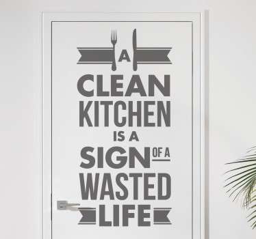 Wandtattoo Tet clean Kitchen