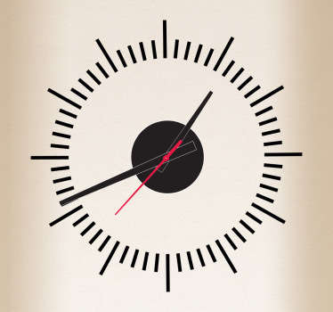 Wandtattoo Uhr Linien