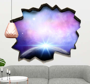 Wandtattoo Weltraumausblick