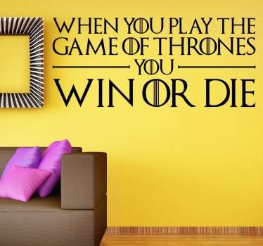 Wandtattoo Win or Die